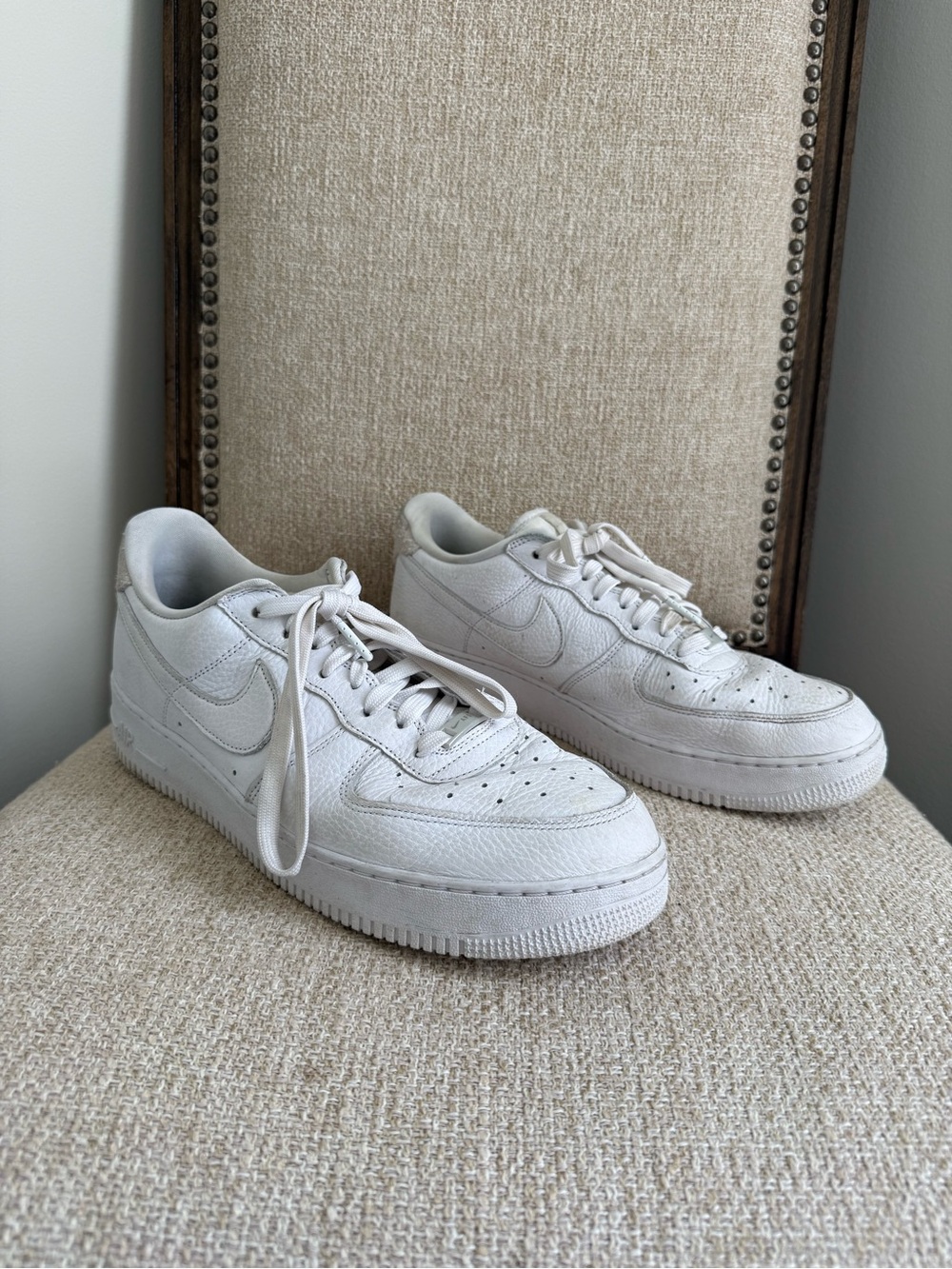 Men’s Air Force 1 all white Nike sneakers in size Men’s 13